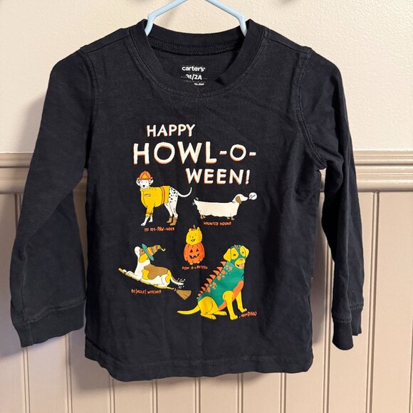 Carter's Long-Sleeve | 2T | Dog Halloween Graphic Tee - Picture 1 of 2